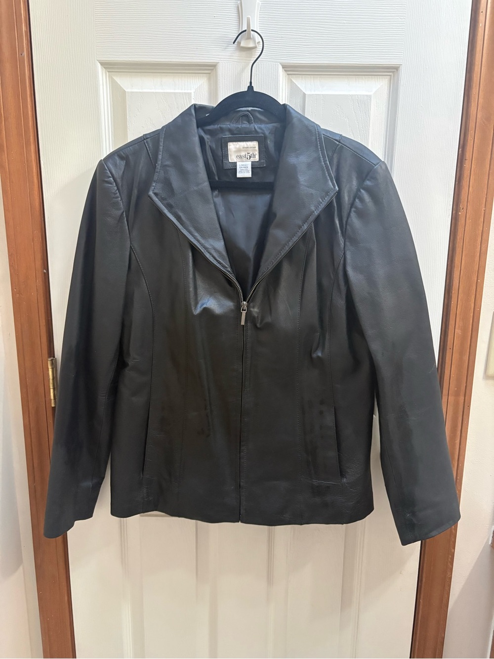 East 5th Black Genuine Leather Jacket